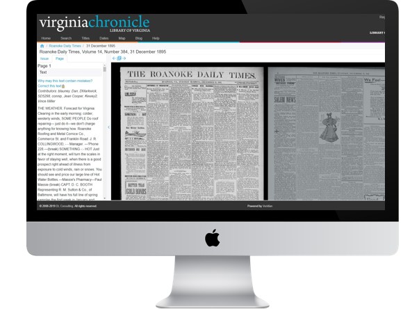 The Virginia Chronicle Digital Archive
