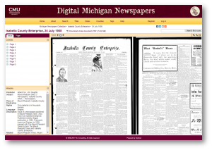 Digital Michigan Newspaper Portal